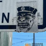 SF Western Addition scary cop sticker