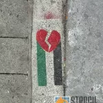 SF North Beach Palestine Broken Heart