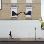 Banksy London 2024 two elephants