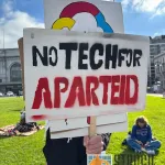 SF Protest 2025 01 19 No Tech for Aparteid