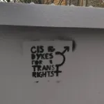 UK Edinburgh CIS Dykes for Trans Rights