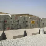 AF Kandahar stencil wall