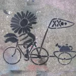 SF Mission flower bike 01 xxoo