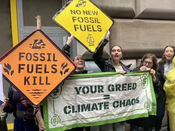 NYC End Fossil Fuels Protest