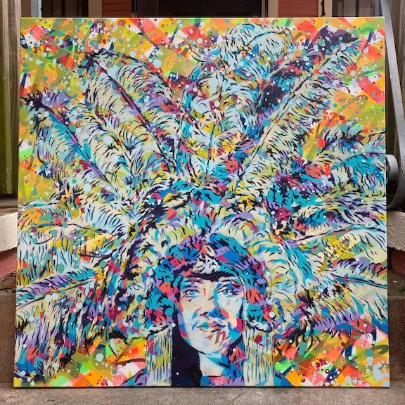 Brent Houzenga NOLA head dress