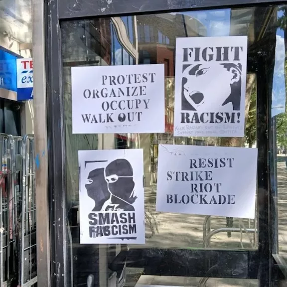 UK Bristol Smash Fascism