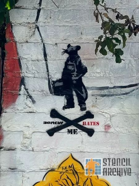 Banksy Hates Me Clarion Alley worker rat