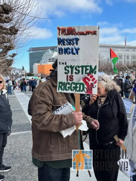 SF Protest 2025 01 19 Resist Bigly