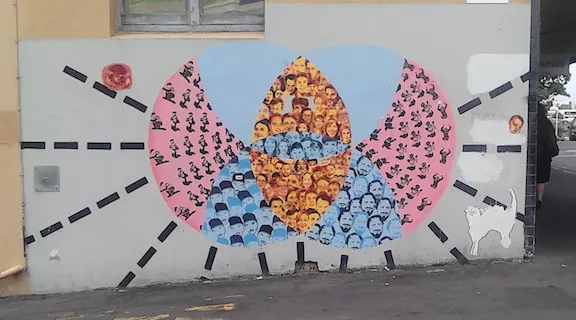 Regan Tamanui Ha Ha NZ mural