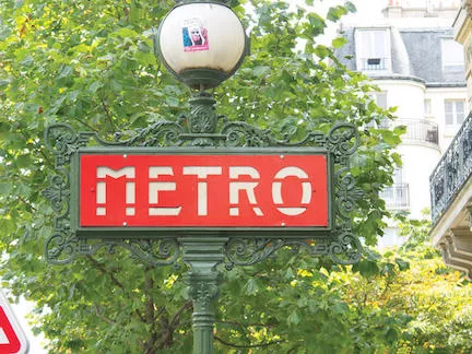 FR Paris Metro sign Louise Fili