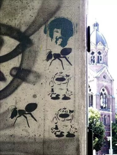 DE Munich Stimpy ants and Bob Ross