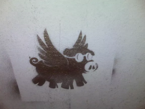 SF Upper Haight Flying Pig