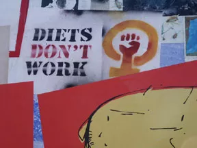 SF Valencia St. DAP Wall Diets Don't Work Poster