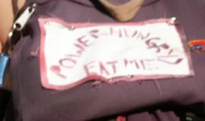 SF Protest Eat Me patch