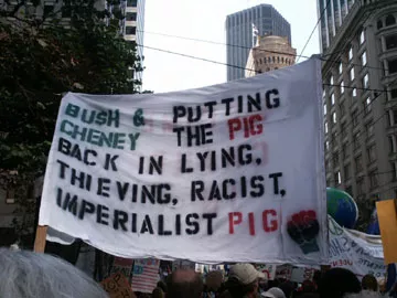 SF Protest Putting the Pig