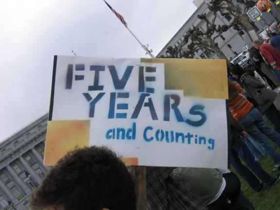 SF Protest Five Years Counting