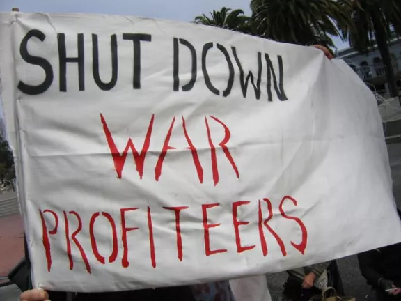 SF Protest Shut Down War Profiteers