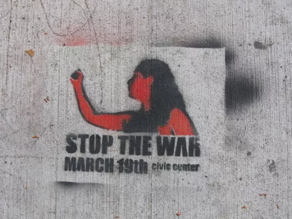 SF Valencia St. Stop the War