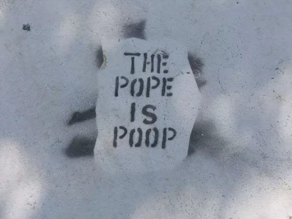 SF Valencia St. Pope is Poop