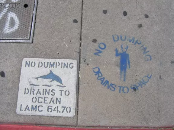 CA LA Silver Lake Drains to Space