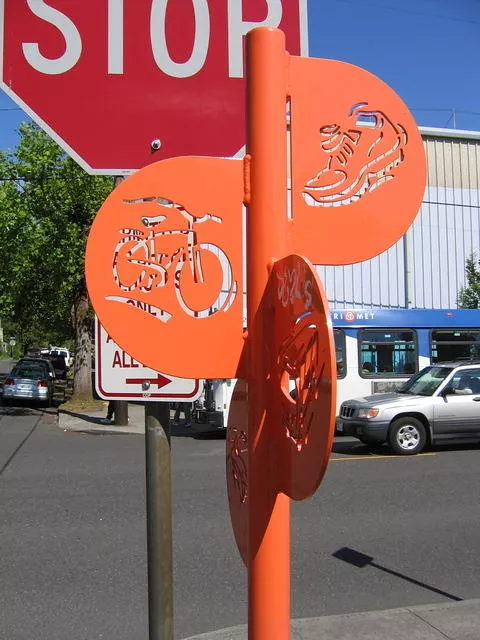 OR Portland Transit Sign